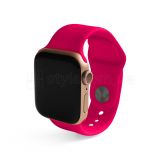 Ремінець для Apple Watch Sport Band силіконовий 42/44мм S/M neon pink / неоновий рожевий (47)