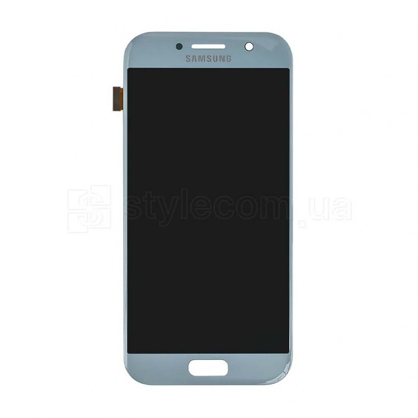 Дисплей (LCD) для Samsung Galaxy A7/A720 (2017) с тачскрином light blue (TFT) High Quality