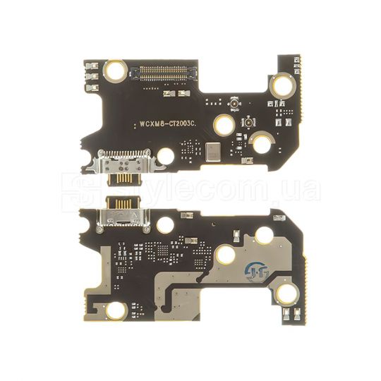 Шлейф (нижняя плата) для Xiaomi Mi 8 с разъемом зарядки и микрофоном High Quality
