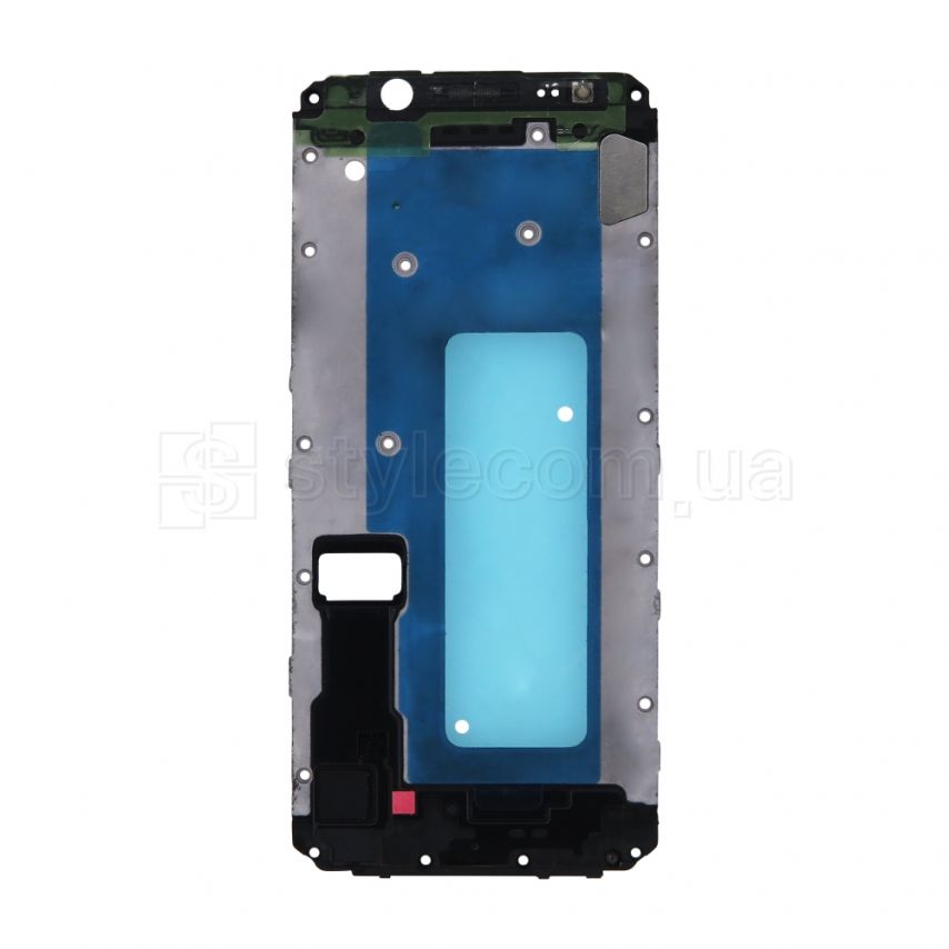 Корпусна рамка з проклейкою для Samsung Galaxy J6/J600 (2018) black