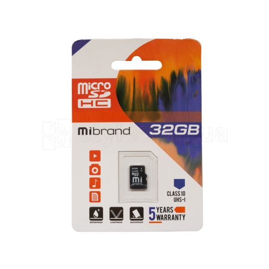 Карта пам'яті Mibrand MicroSDHC 32GB Class 10 UHS-I