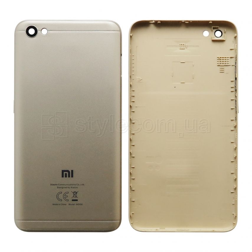 Корпус для Xiaomi Redmi Note 5A со стеклом камеры gold High Quality