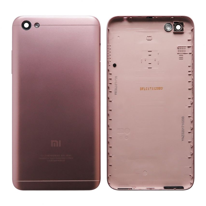 Корпус для Xiaomi Redmi Note 5A со стеклом камеры pink High Quality