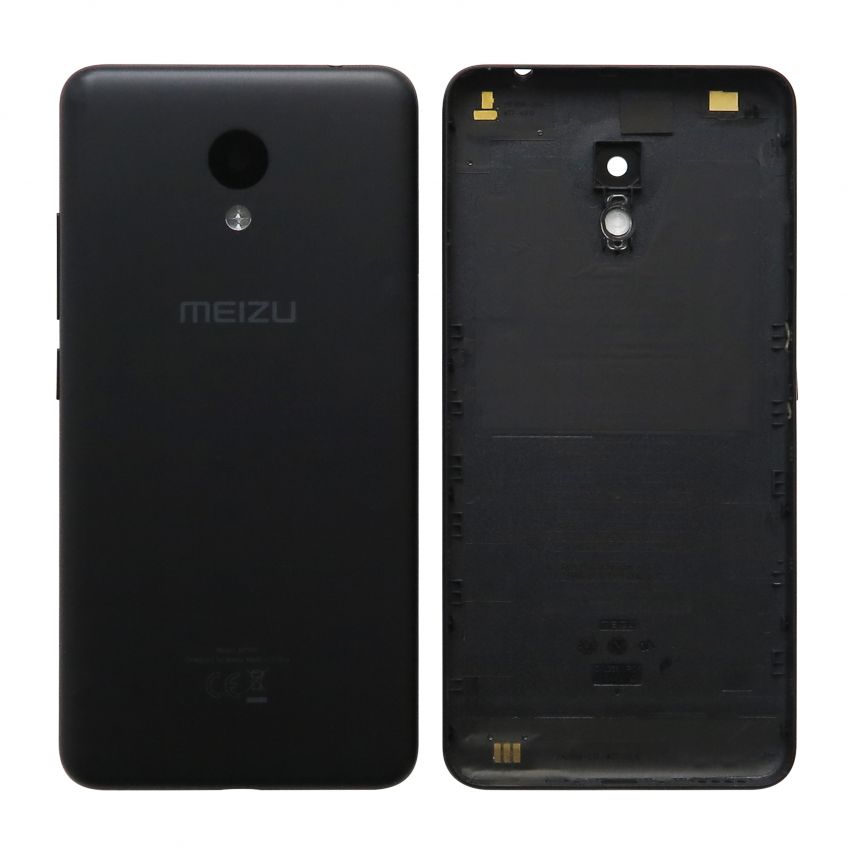 Корпус для Meizu M5C зі склом камери black High Quality