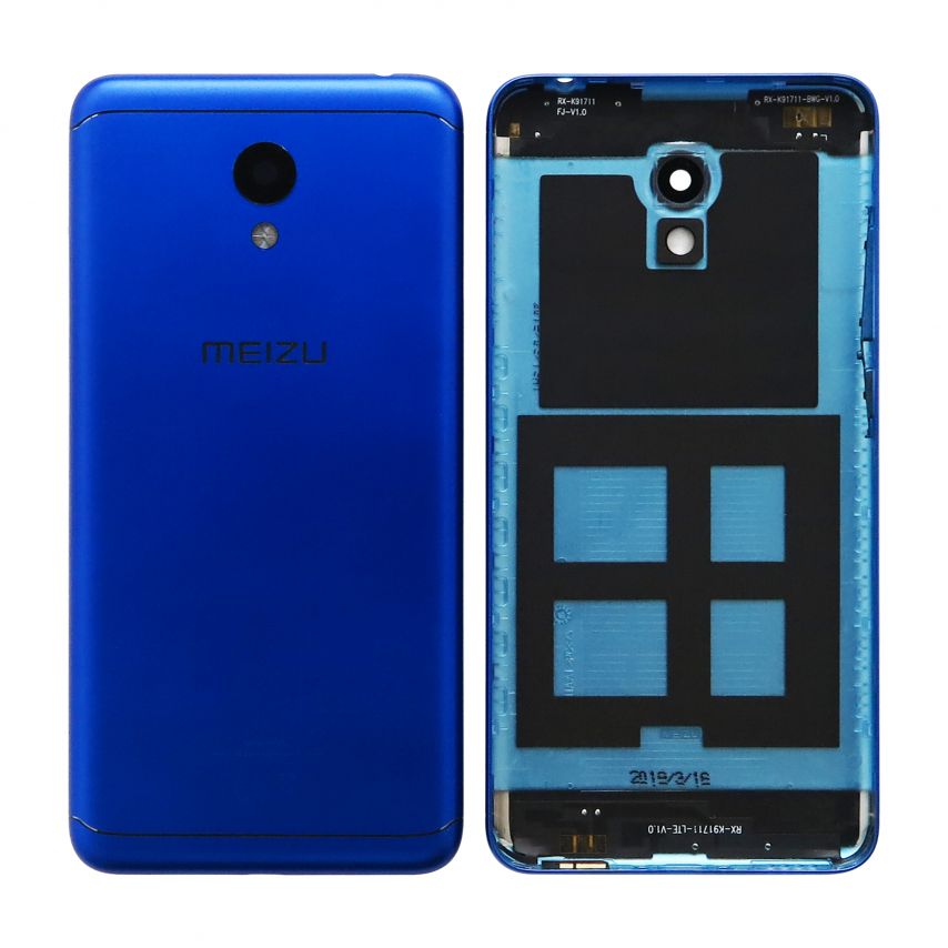 Корпус для Meizu M6 со стеклом камеры blue Original Quality
