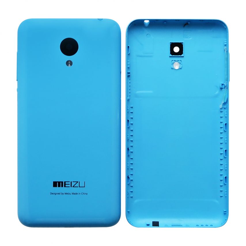 Корпус для Meizu M2 Mini со стеклом камеры blue Original Quality