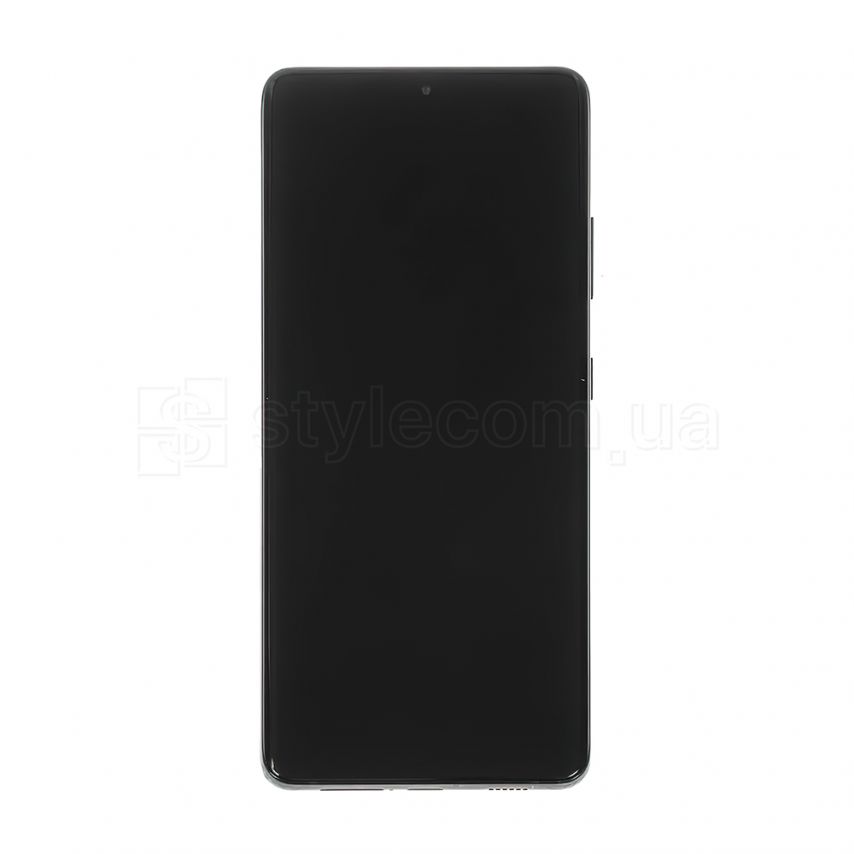 Дисплей (LCD) для Samsung Galaxy S21 Ultra/G998 (2021) з тачскріном та рамкою black Service Original (PN:GH82-24591A)