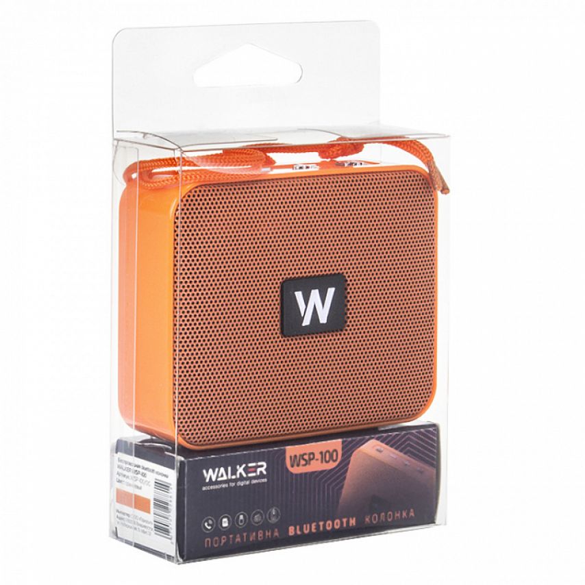 Портативна колонка WALKER WSP-100 orange