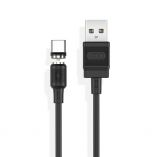Кабель USB XO NB187 Type-C Magnetic 2.1A black - купити за 47.04 грн у Києві, Україні