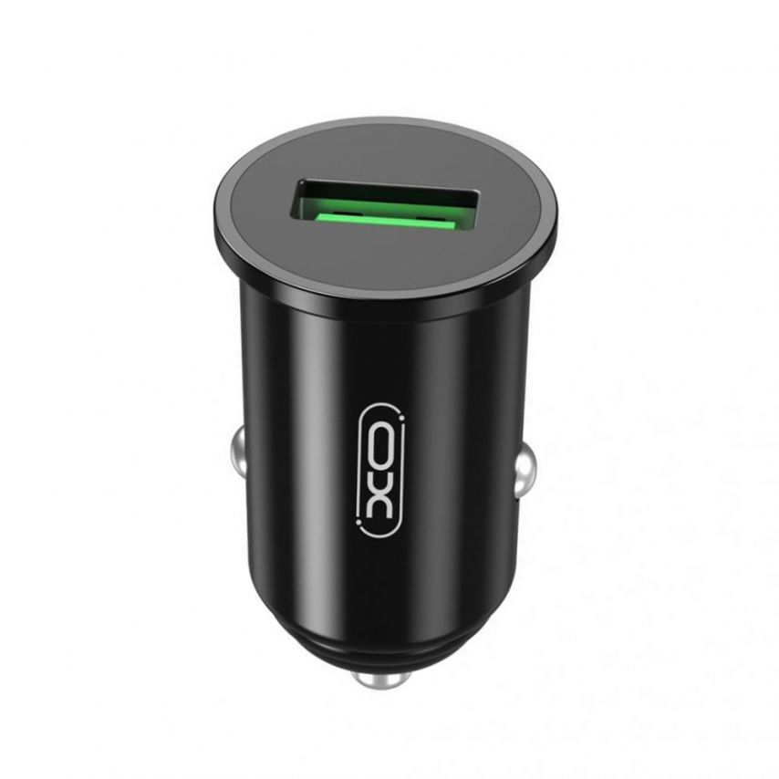 Автомобильное зарядное устройство (адаптер) XO CC35 1USB / QC3.0 / 3A black