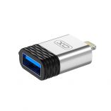 Переходник OTG XO NB186 Lightning to USB2.0 silver - купить за 389.00 грн в Киеве, Украине