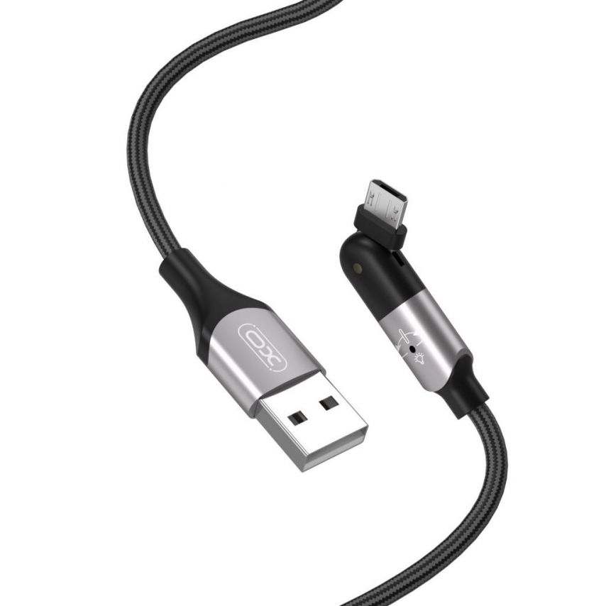 Кабель USB XO NB176 Micro Quick Charge 2.4A 1.2м black