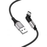 Кабель USB XO NB176 Type-C Quick Charge 2.4A 1.2м black - купить за 111.44 грн в Киеве, Украине