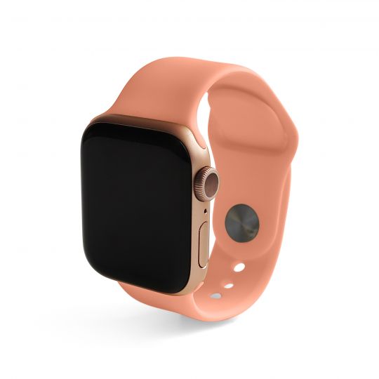 Ремінець для Apple Watch Sport Band силіконовий 38/40мм S/M peach dark / темно-персиковий (42) - купити за 177.20 грн у Києві, Україні