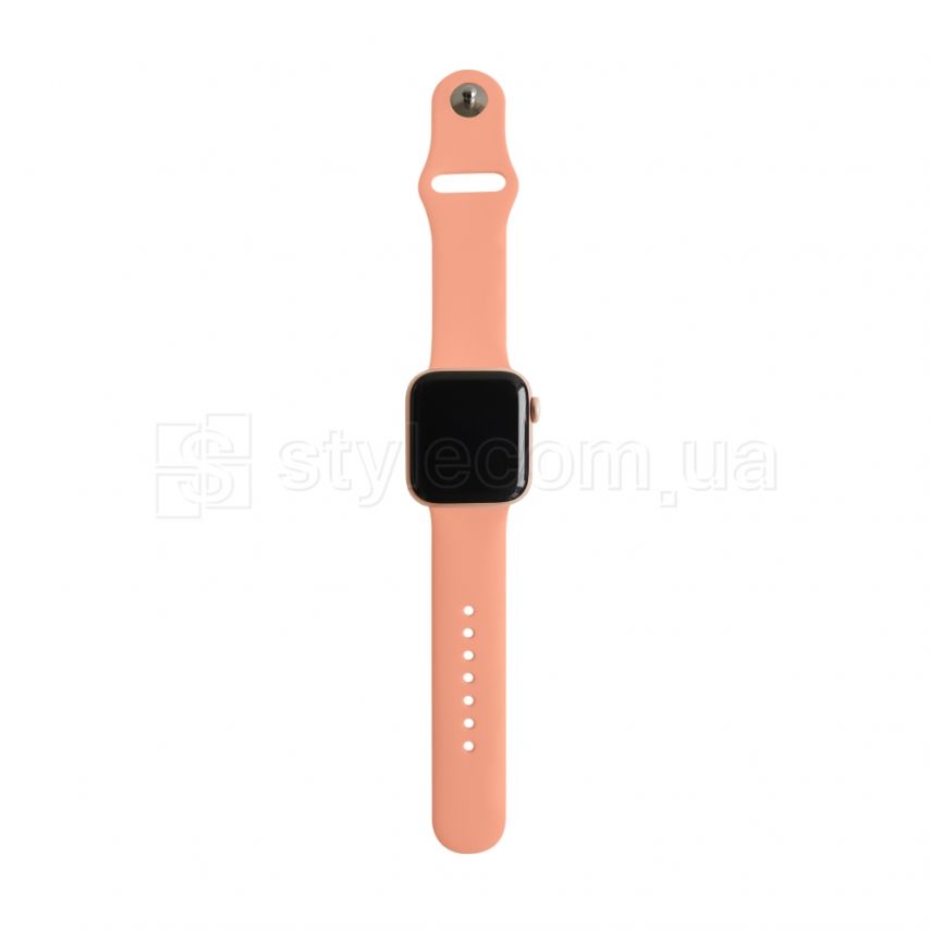 Ремешок для Apple Watch Sport Band силиконовый 38/40мм S/M peach dark / темно-персиковый (42)