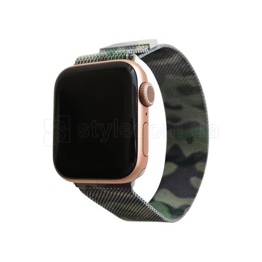 Ремешок для Apple Watch миланская петля 38/40мм old camo green / зеленый камуфляж (49)