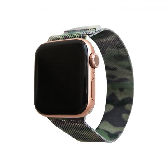 Ремінець для Apple Watch міланська петля 38/40мм old camo green / зелений камуфляж (49) - купити за 469.58 грн у Києві, Україні