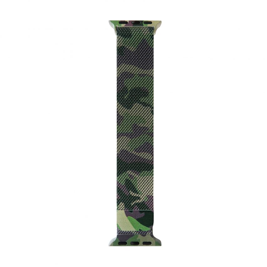 Ремінець для Apple Watch міланська петля 38/40мм old camo green / зелений камуфляж (49)