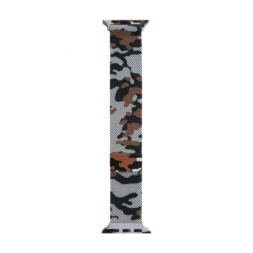 Ремінець для Apple Watch міланська петля 38/40мм old camo brown / коричневий камуфляж (51)