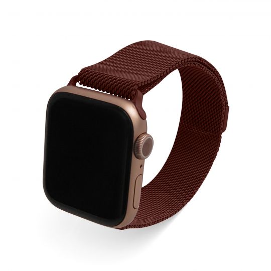 Ремешок для Apple Watch миланская петля 38/40мм rose red / красная роза (31)