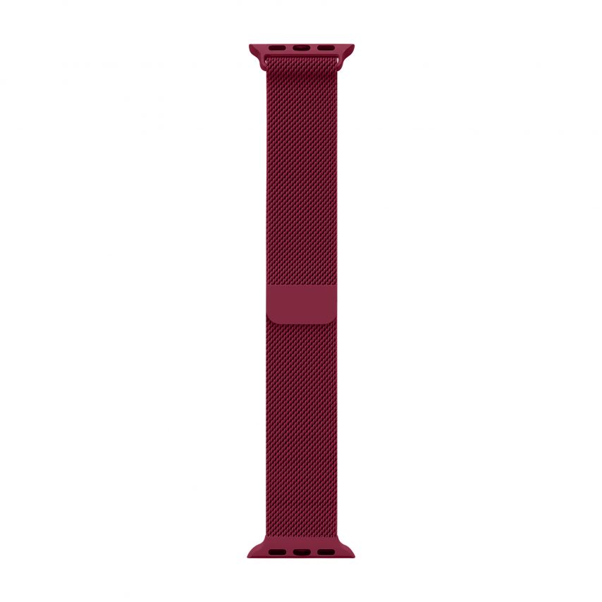 Ремінець для Apple Watch міланська петля 38/40мм wine red / червоне вино (20)