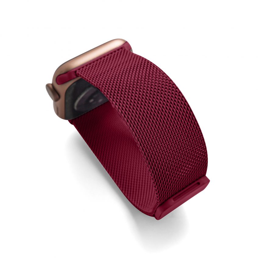 Ремінець для Apple Watch міланська петля 38/40мм wine red / червоне вино (20)
