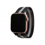 Ремінець для Apple Watch міланська петля 38/40мм black+grey / чорний+сірий (36)