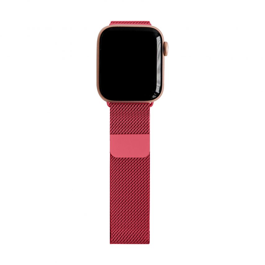 Ремінець для Apple Watch міланська петля 38/40мм liquid red / світло-червоний (29)