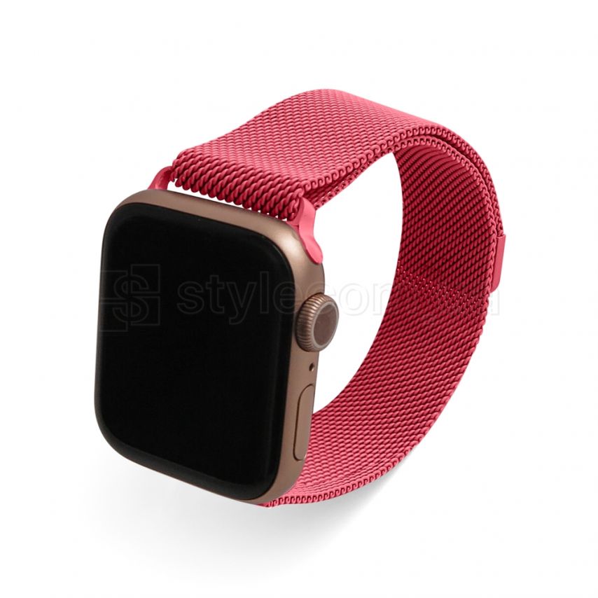Ремешок для Apple Watch миланская петля 38/40мм liquid red / светло-красный (29)
