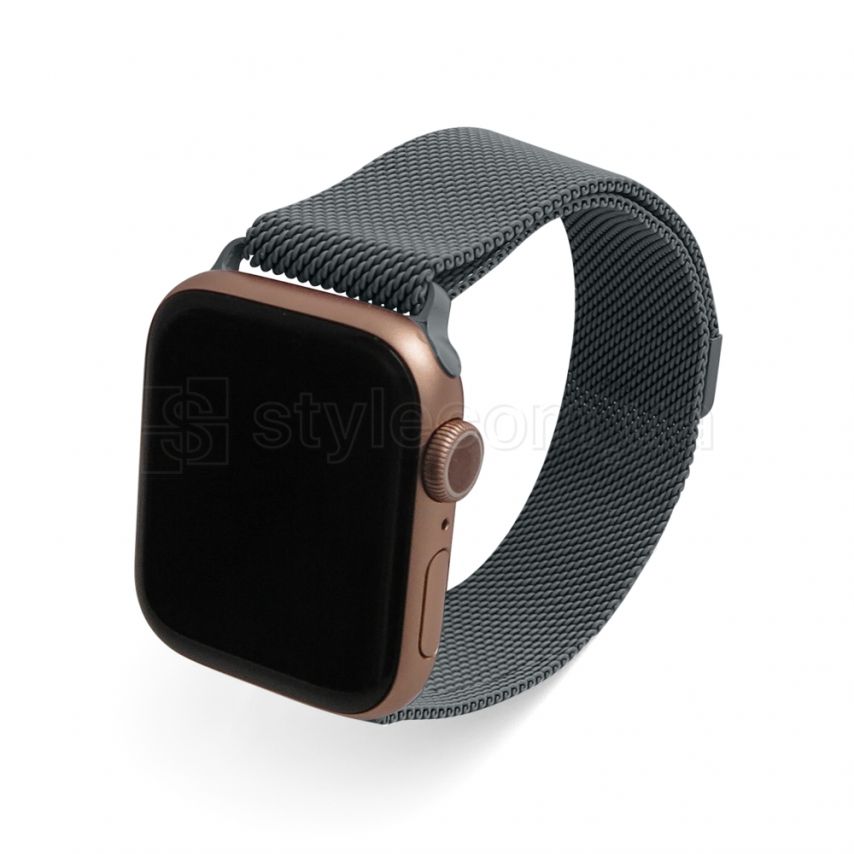 Ремешок для Apple Watch миланская петля 42/44мм space grey / космический серый (33)