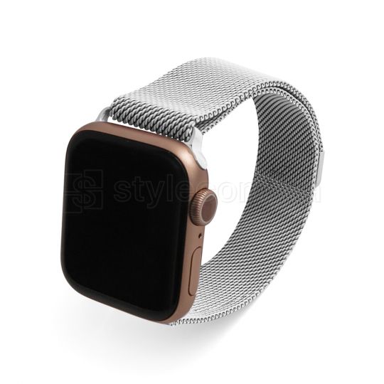 Ремінець для Apple Watch міланська петля 42/44мм light grey / світло-сірий (34)