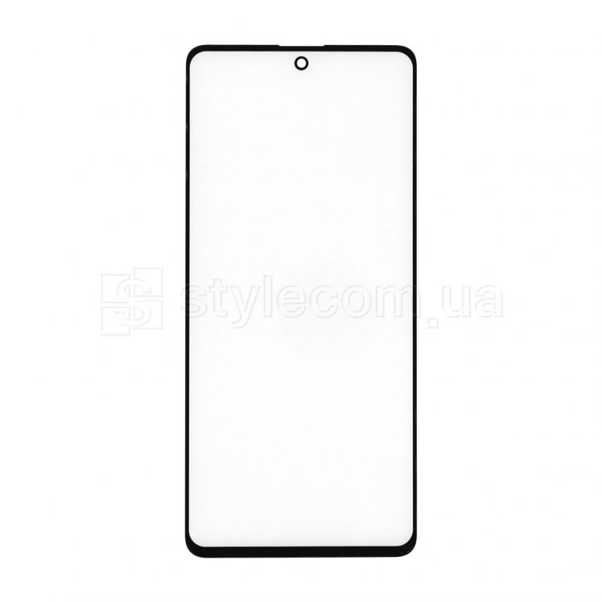 Стекло дисплея для переклейки Samsung Galaxy A71/A715 (2020) с OCA-плёнкой black Original Quality