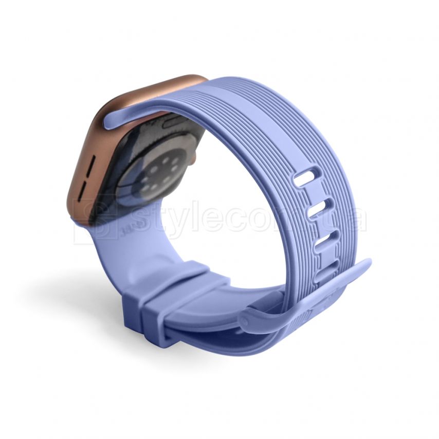 Ремінець для Apple Watch Sport Band рифлений 38/40мм S/M purple / бузковий (5)