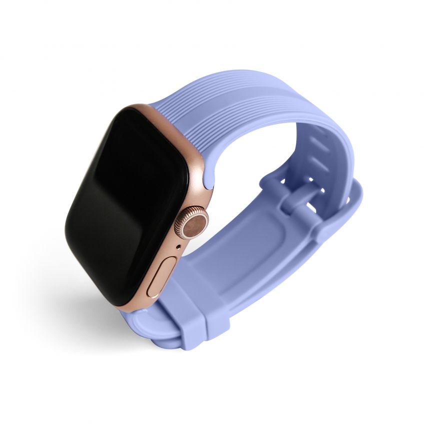 Ремешок для Apple Watch Sport Band рифленый 38/40мм S/M purple / сиреневый (5)
