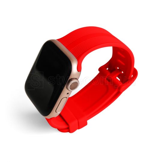 Ремешок для Apple Watch Sport Band рифленый 38/40мм S/M red / красный (9)