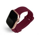 Ремешок для Apple Watch Sport Band рифленый 42/44мм S/M purple red / вишневый (10) - купить за 179.10 грн в Киеве, Украине