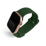 Ремінець для Apple Watch Sport Band рифлений 42/44мм S/M military green / військовий зелений (12)