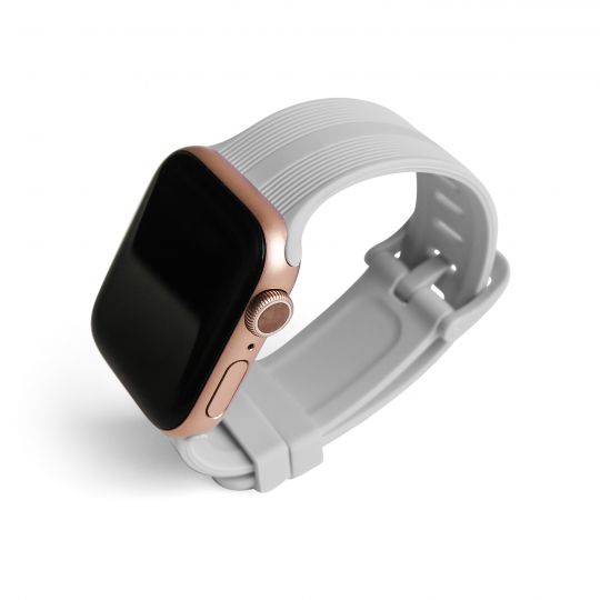 Ремінець для Apple Watch Sport Band рифлений 42/44мм S/M light grey / світло-сірий (1) - купити за 202.50 грн у Києві, Україні