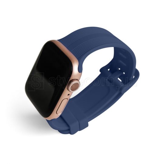 Ремешок для Apple Watch Sport Band рифленый 42/44мм S/M midnight blue / полуночно-синий (11)