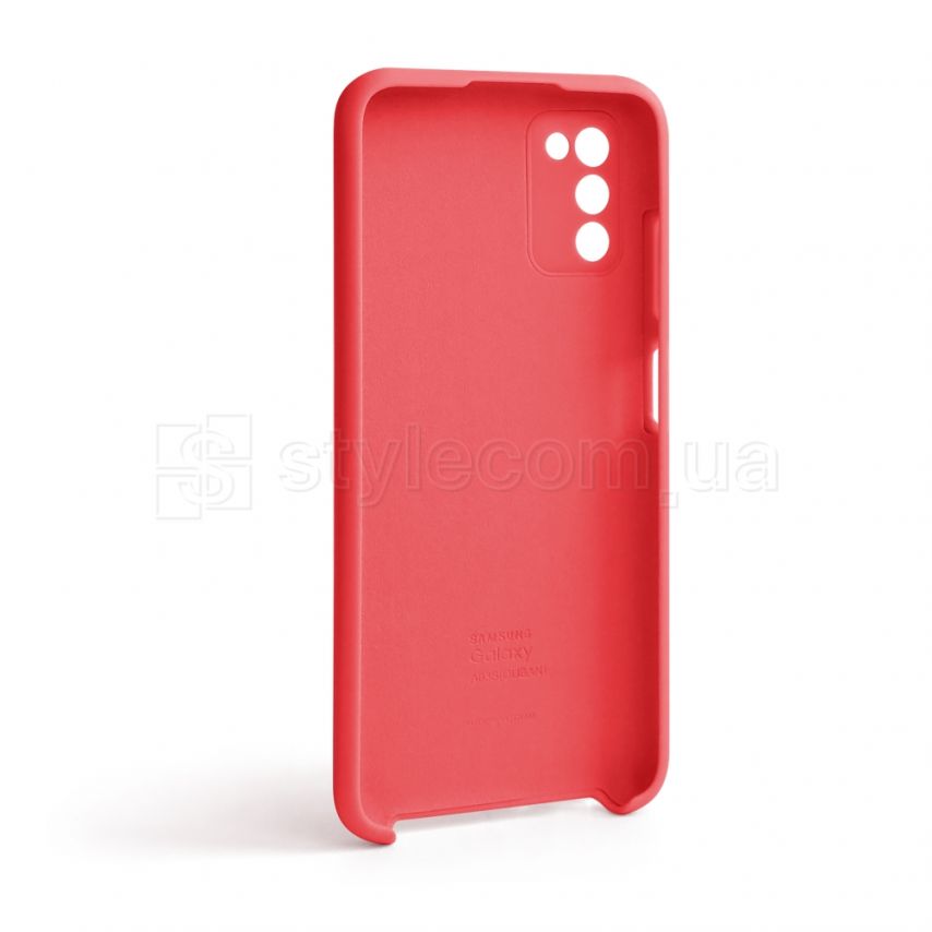 Чехол Original Silicone для Samsung Galaxy A03s/A037 (2021) red (14)