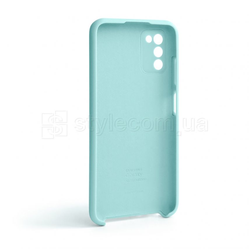 Чехол Original Silicone для Samsung Galaxy A03s/A037 (2021) turquoise (17)