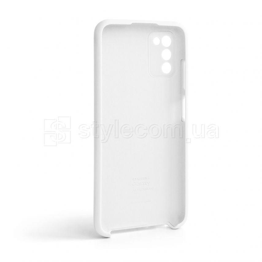 Чохол Original Silicone для Samsung Galaxy A03s/A037 (2021) white (09)