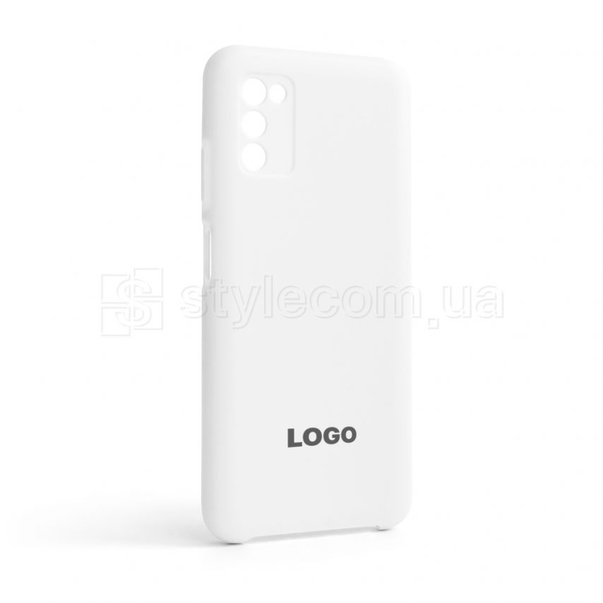 Чехол Original Silicone для Samsung Galaxy A03s/A037 (2021) white (09)