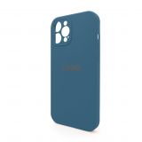 Чехол Full Silicone Case для Apple iPhone 12 Pro Max cosmos blue (46) закрытая камера