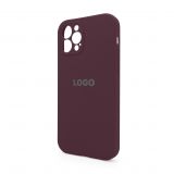 Чохол Full Silicone Case для Apple iPhone 12 Pro maroon (42) закрита камера