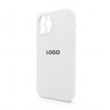 Чехол Full Silicone Case для Apple iPhone 12 Pro white (09) закрытая камера