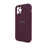 Чехол Full Silicone Case для Apple iPhone 12 Pro plum (57) закрытая камера