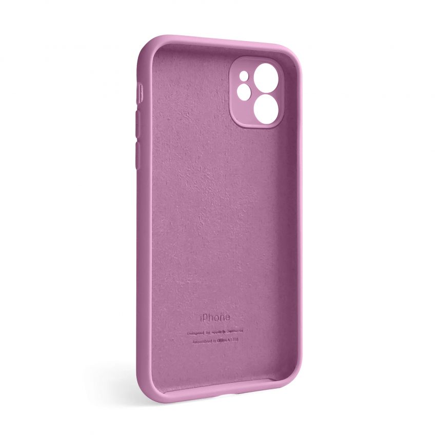 Чехол Full Silicone Case для Apple iPhone 12 blueberry (56) закрытая камера