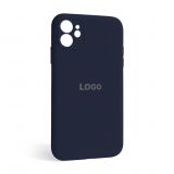 Чохол Full Silicone Case для Apple iPhone 12 dark blue (08) закрита камера