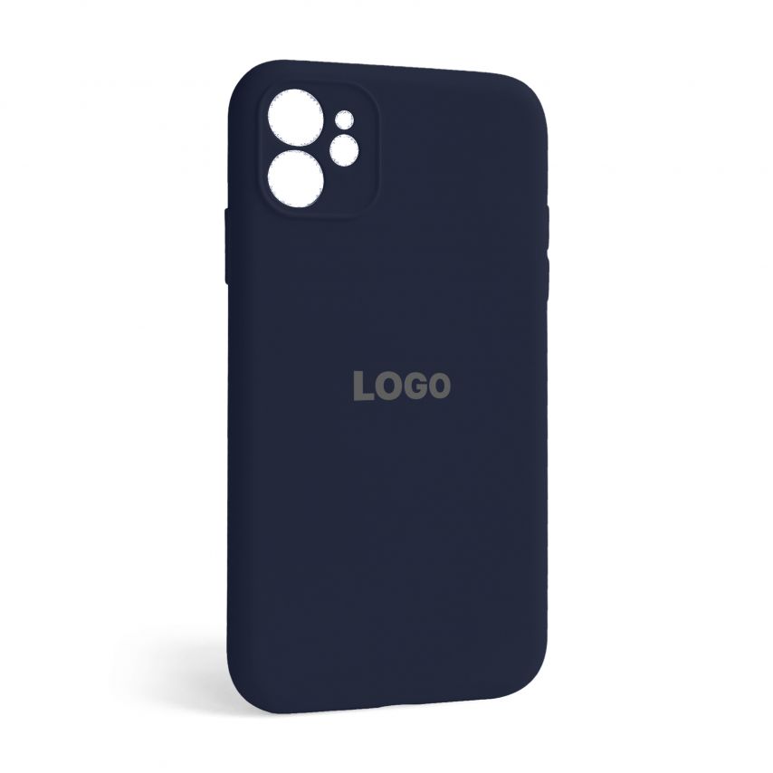 Чохол Full Silicone Case для Apple iPhone 12 dark blue (08) закрита камера